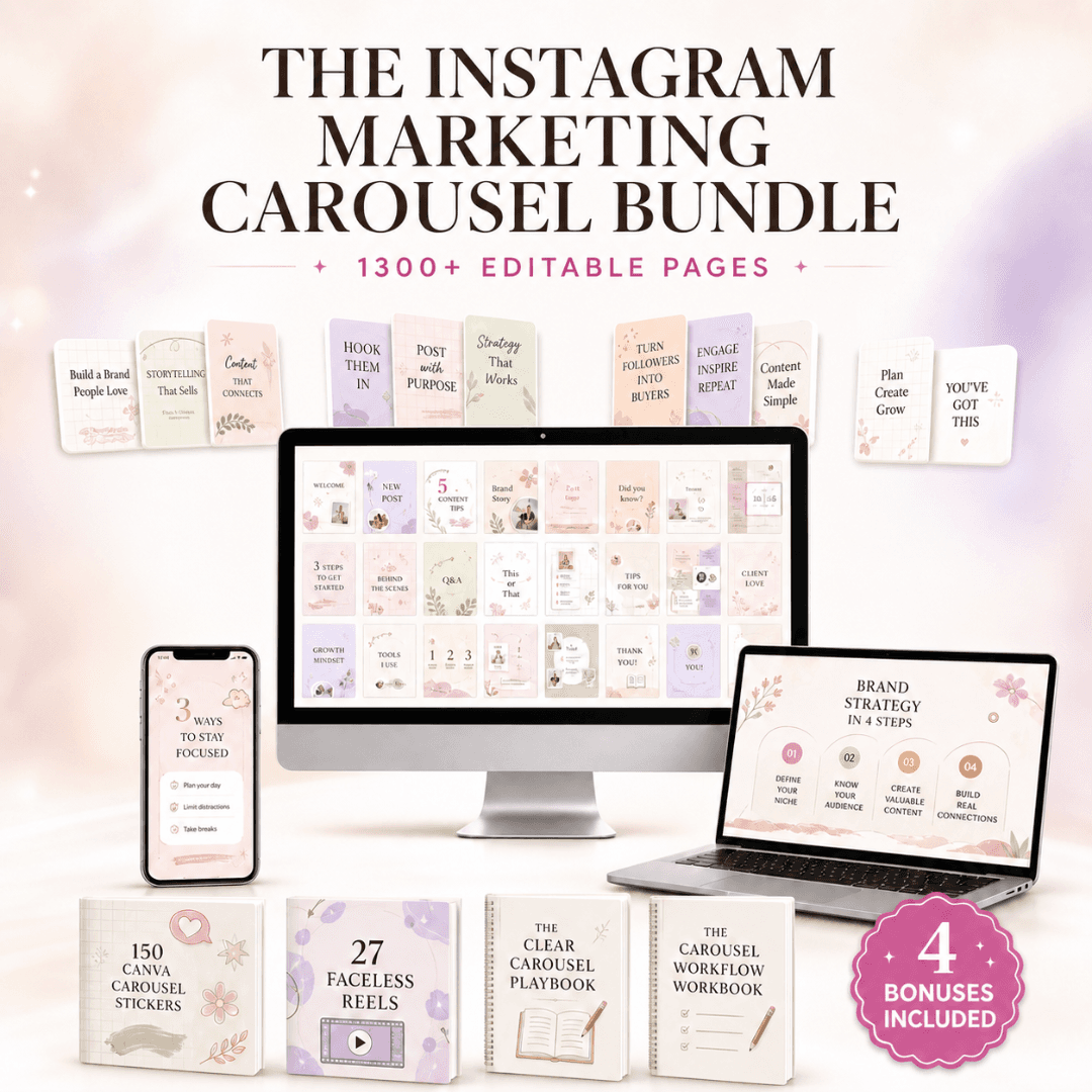 Instagram Marketing Carousel Bundle